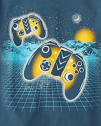 T-shirt graphique Gamer Horizon pour garçon