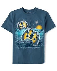 Boys Gamer Horizon Graphic Tee