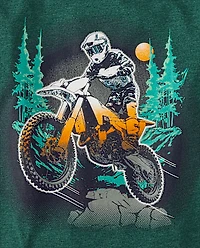 Boys Motocross Biker Graphic Tee