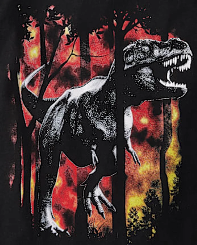 Boys Dino Forest Graphic Tee