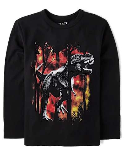 Boys Dino Forest Graphic Tee