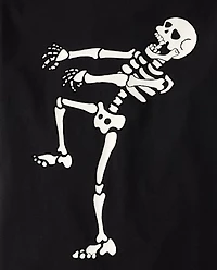 Boys Glow Skeleton Dancer Graphic Tee