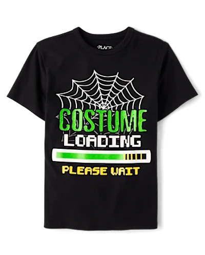 Boys Costume Loading Graphic Tee