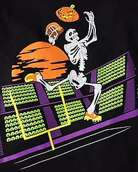 Boys Skeleton Football Player Graphic Tee