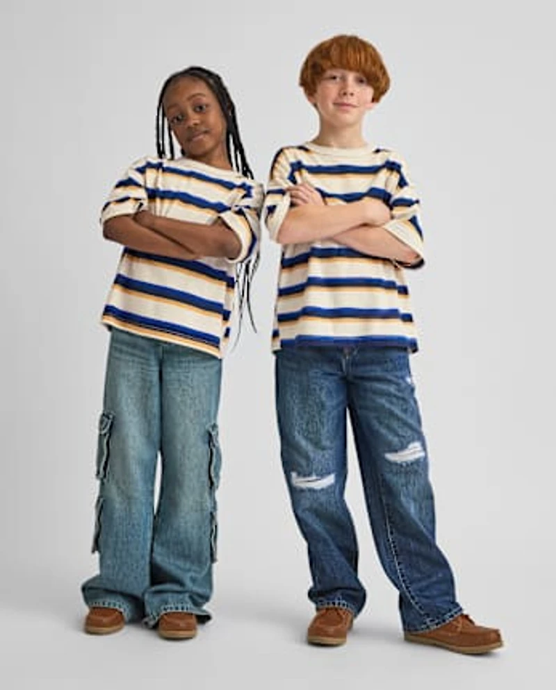 Kids Striped Relaxed Top