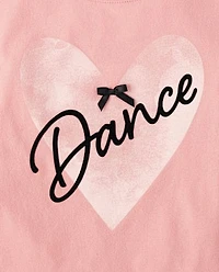 Girls Graphic Flutter Top