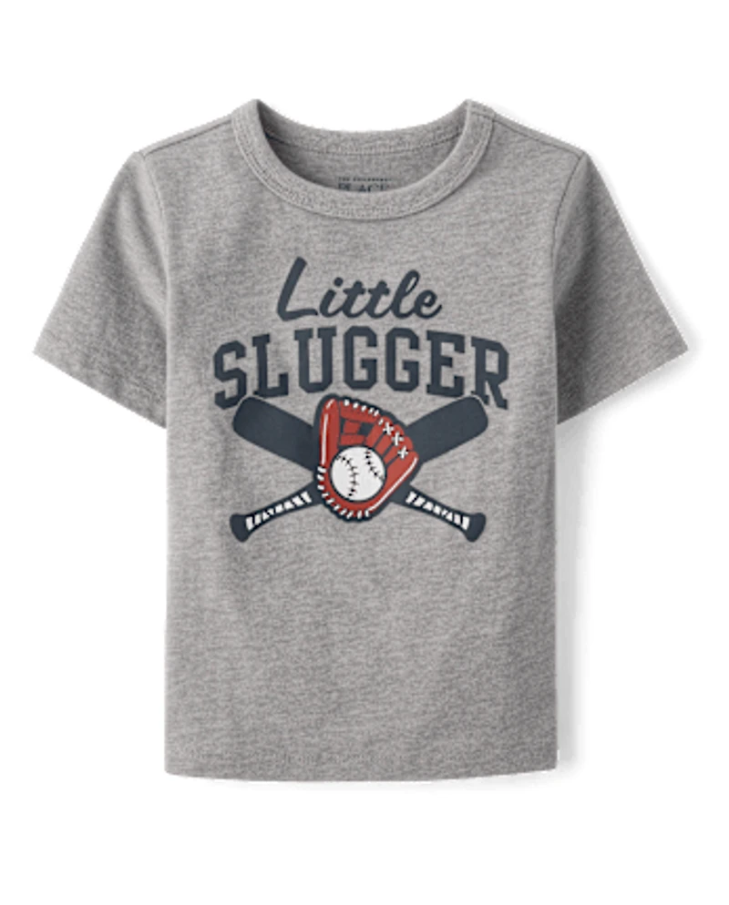 Baby And Toddler Boys Little Slugger Graphic Tee