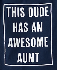 Baby And Toddler Boys Awesome Aunt Graphic Tee