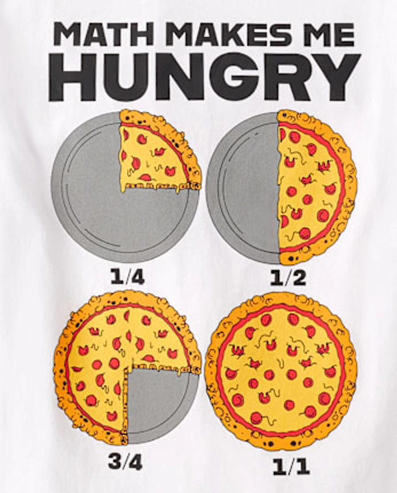 Boys Pizza Math Graphic Tee