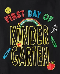 Boys First Day Kindergarten Graphic Tee