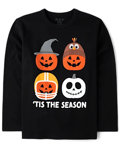 Boys Tis The Pumpkin Season Graphic Tee