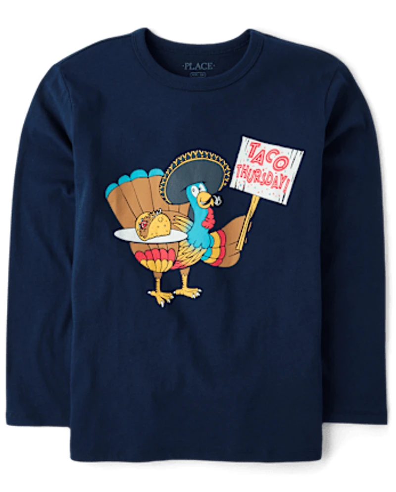 Boys Turkey Taco Graphic Tee