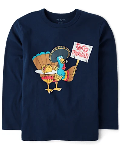 Boys Turkey Taco Graphic Tee