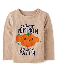 Baby And Toddler Boys Cutest Pumpkin Patch Graphic Tee