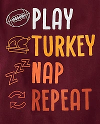 Baby And Toddler Boys Turkey Day Graphic Tee