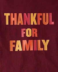Adult Matching Family Thankful Graphic Tee