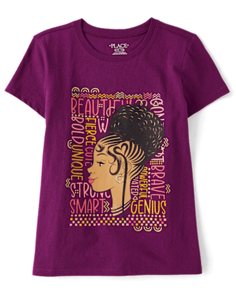 Girls Confident Girl Graphic Tee