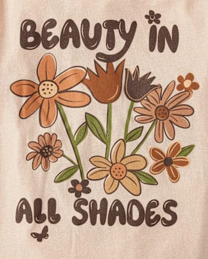 Girls Beauty All Shades Graphic Tee