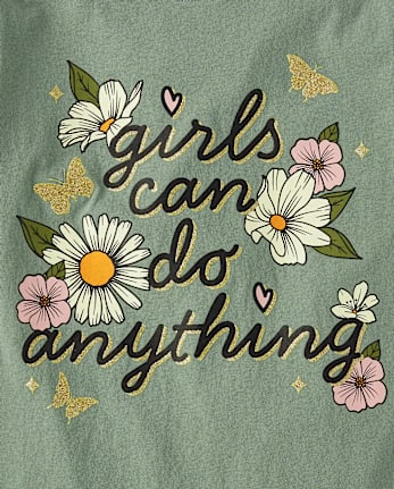 Girls Flower Graphic Tee 5-Pack