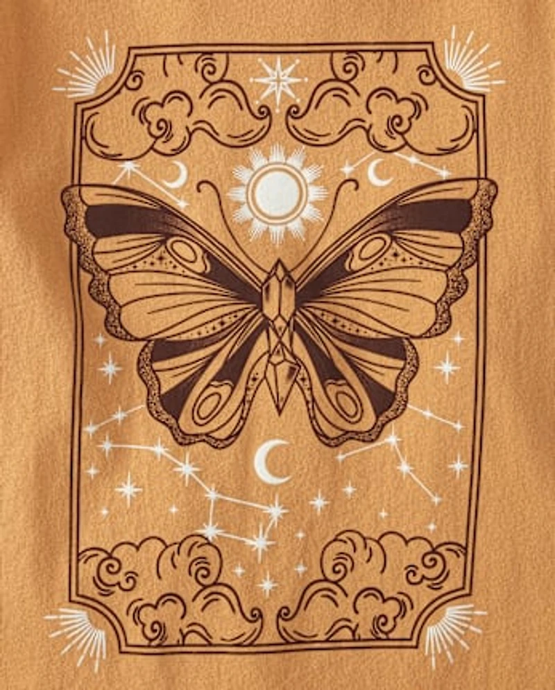 Girls Butterfly Graphic Tee