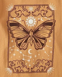 Girls Butterfly Graphic Tee