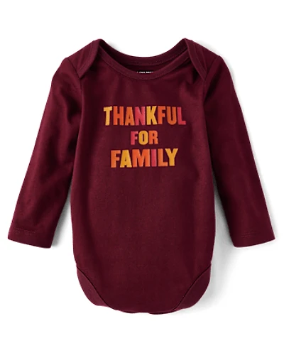 Baby Matching Family Thankful Graphic Bodysuit