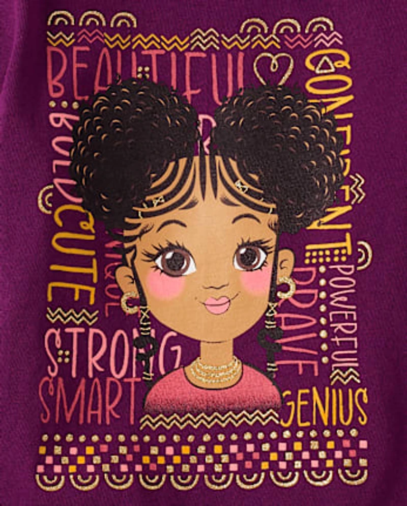 Baby And Toddler Girls Confident Girl Graphic Tee