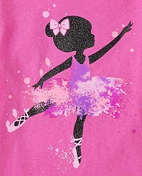 Toddler Girls Ballerina Graphic Tee