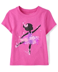 Toddler Girls Ballerina Graphic Tee