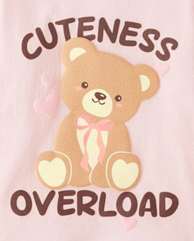 Toddler Girls Cuteness Overload Graphic Tee