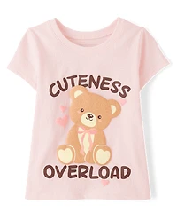 Toddler Girls Cuteness Overload Graphic Tee