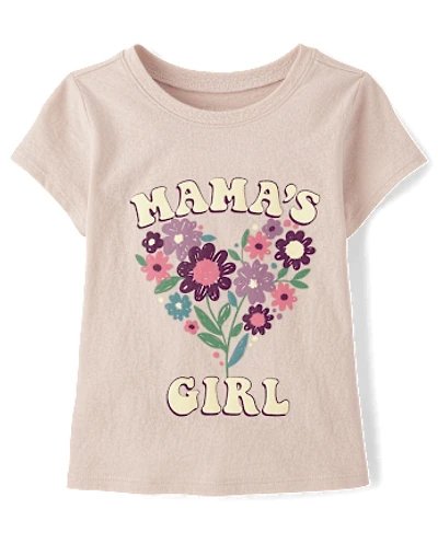 Toddler Girls Mama's Girl Graphic Tee