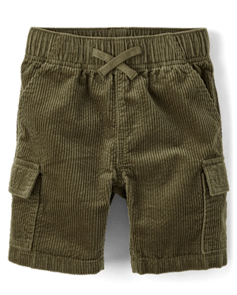 Kids Corduroy Cargo Shorts