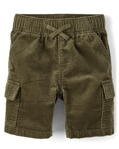 Kids Corduroy Cargo Shorts