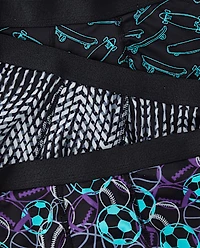 Boys Sport Performance Boxer Brief Underwear 5-Pack