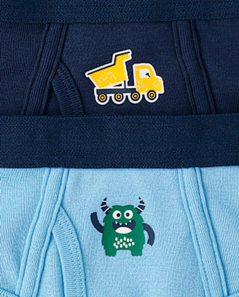 Toddler Boys Monster Brief Underwear 7-Pack