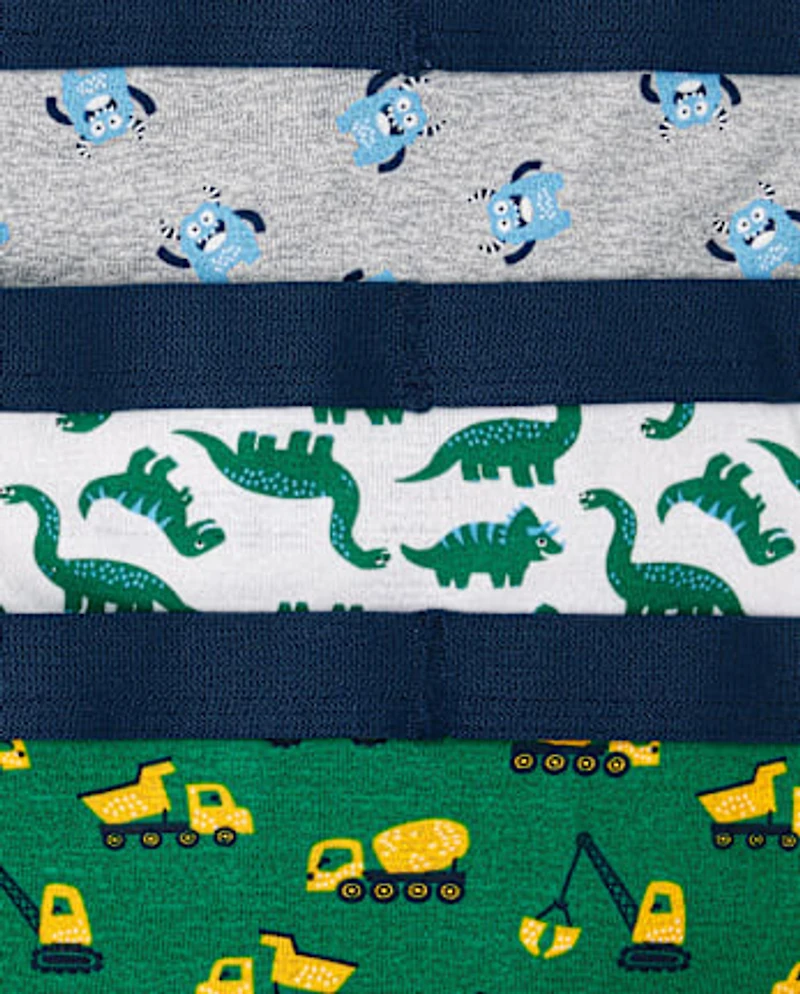 Toddler Boys Monster Brief Underwear 7-Pack