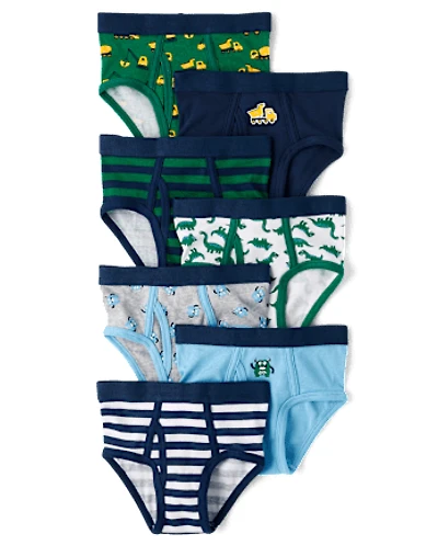 Toddler Boys Monster Brief Underwear 7-Pack