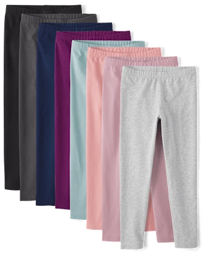 Lot de 8 leggings pour filles
