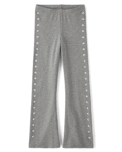 Girls Studded Flare Leggings