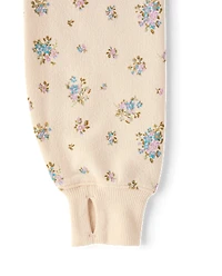 Girls Print Fleece Zip Up Hoodie