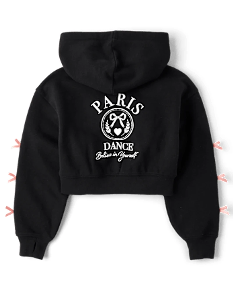 Girls Graphic Premium Fleece Hoodie