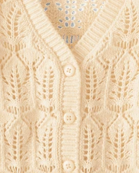 Girls Pointelle Cardigan