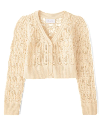 Girls Pointelle Cardigan