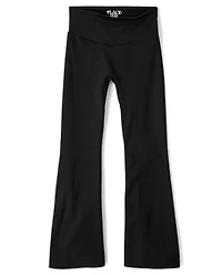 Girls High Rise Flare Leggings