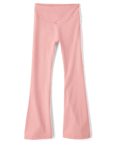 Girls High Rise Flare Leggings
