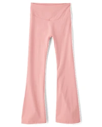 Girls High Rise Flare Leggings