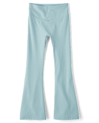 Girls High Rise Flare Leggings
