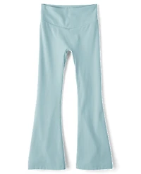 Girls High Rise Flare Leggings