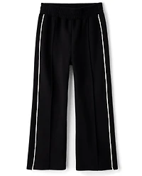 Girls Pintuck Scuba Wide Leg Lounge Pants